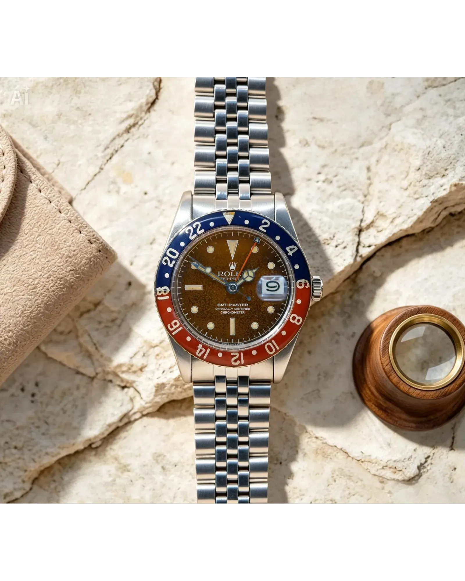 Rolex GMT-Master 1675 'Tropical' Pepsi Bezel